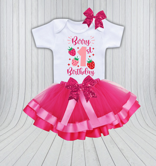 Berry Birthday Tutu Outfit