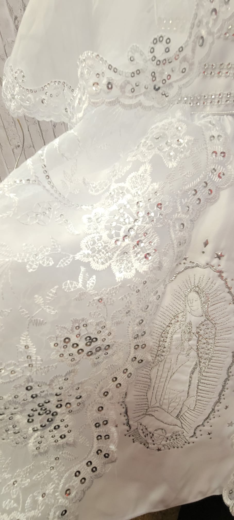 Baptism/Christening Gown de virgen de guadalupe