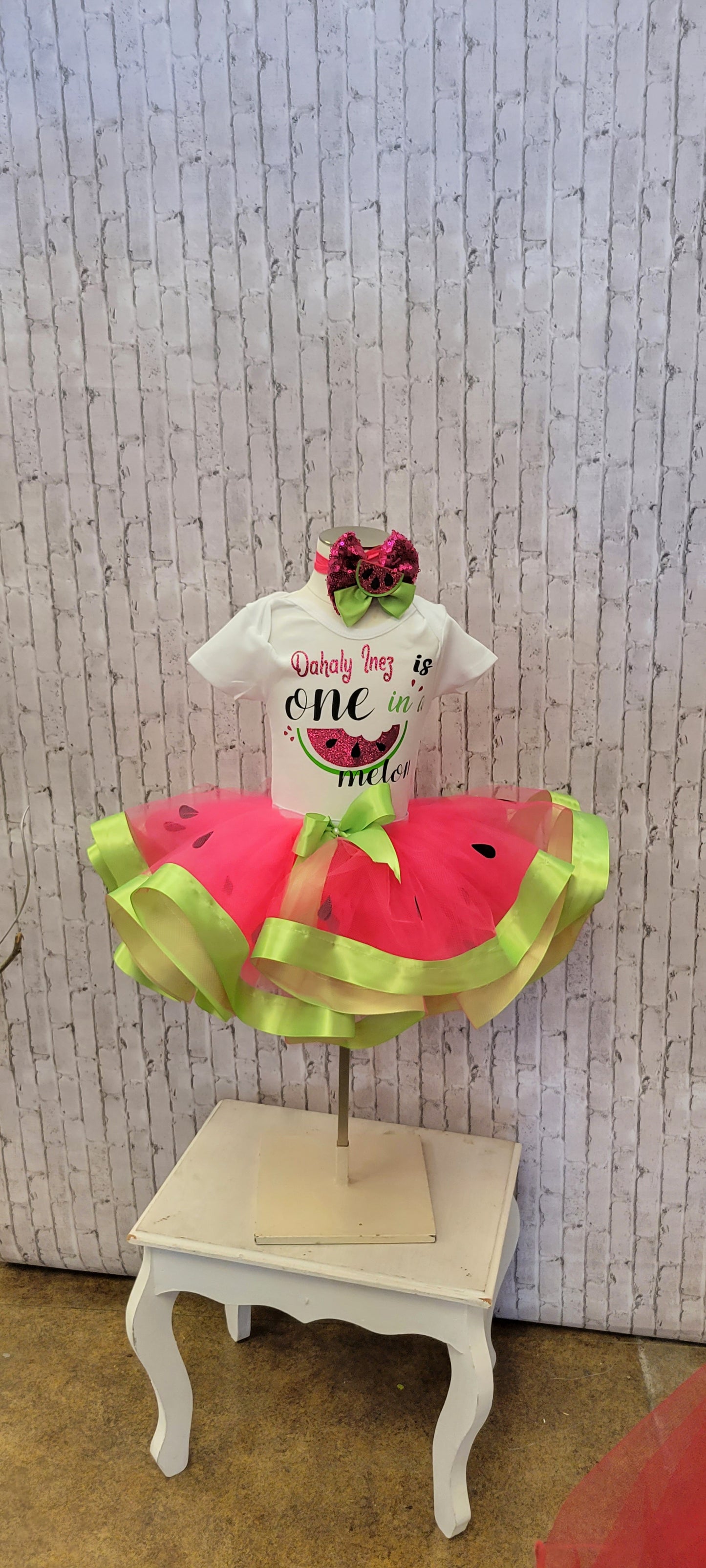One in a Melon Personalized Tutu Outfit