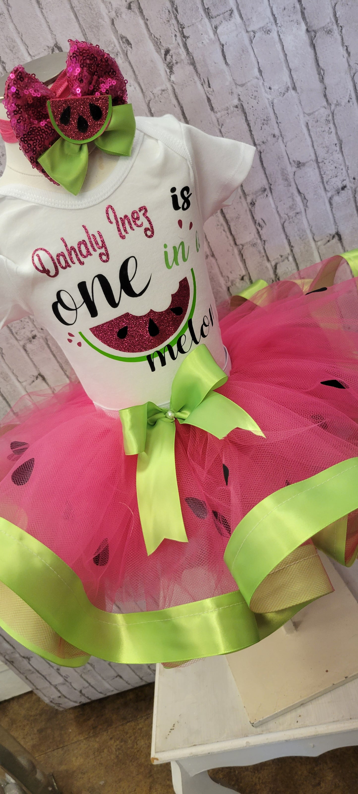 One in a Melon Personalized Tutu Outfit