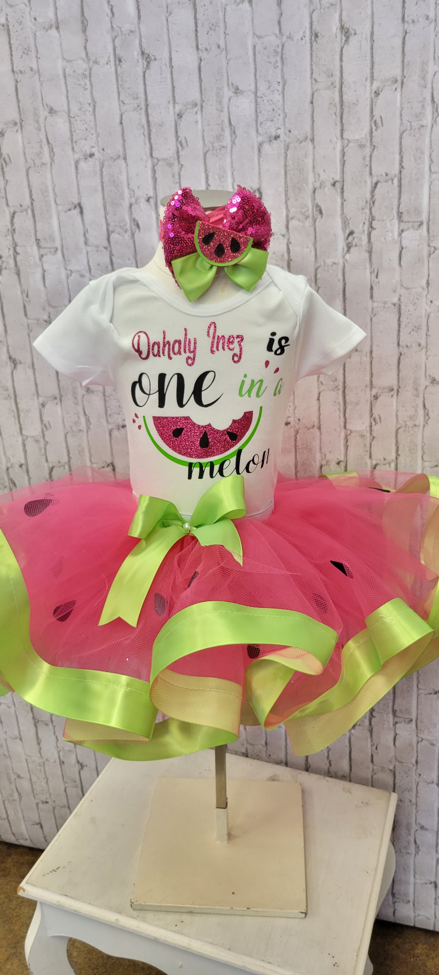 One in a Melon Personalized Tutu Outfit