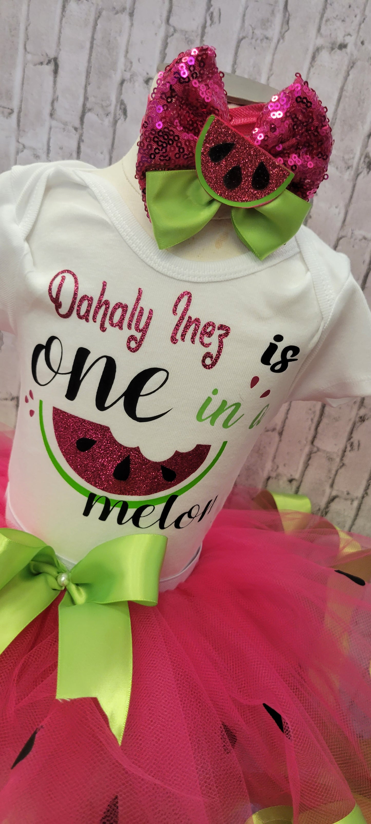 One in a Melon Personalized Tutu Outfit