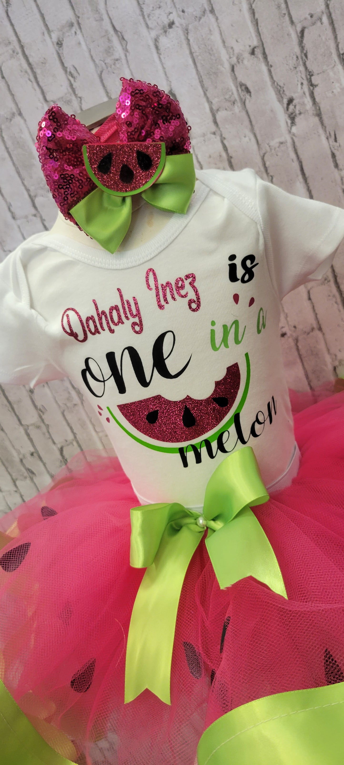 One in a Melon Personalized Tutu Outfit