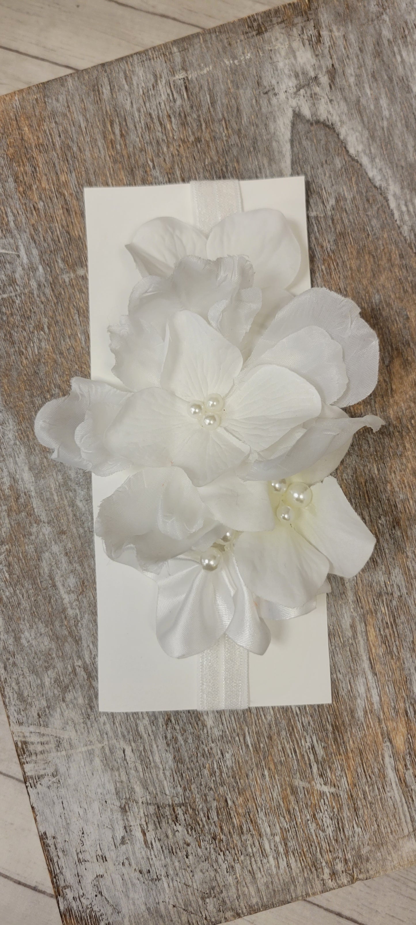 White flowers headband, Communion headband, baptis headband