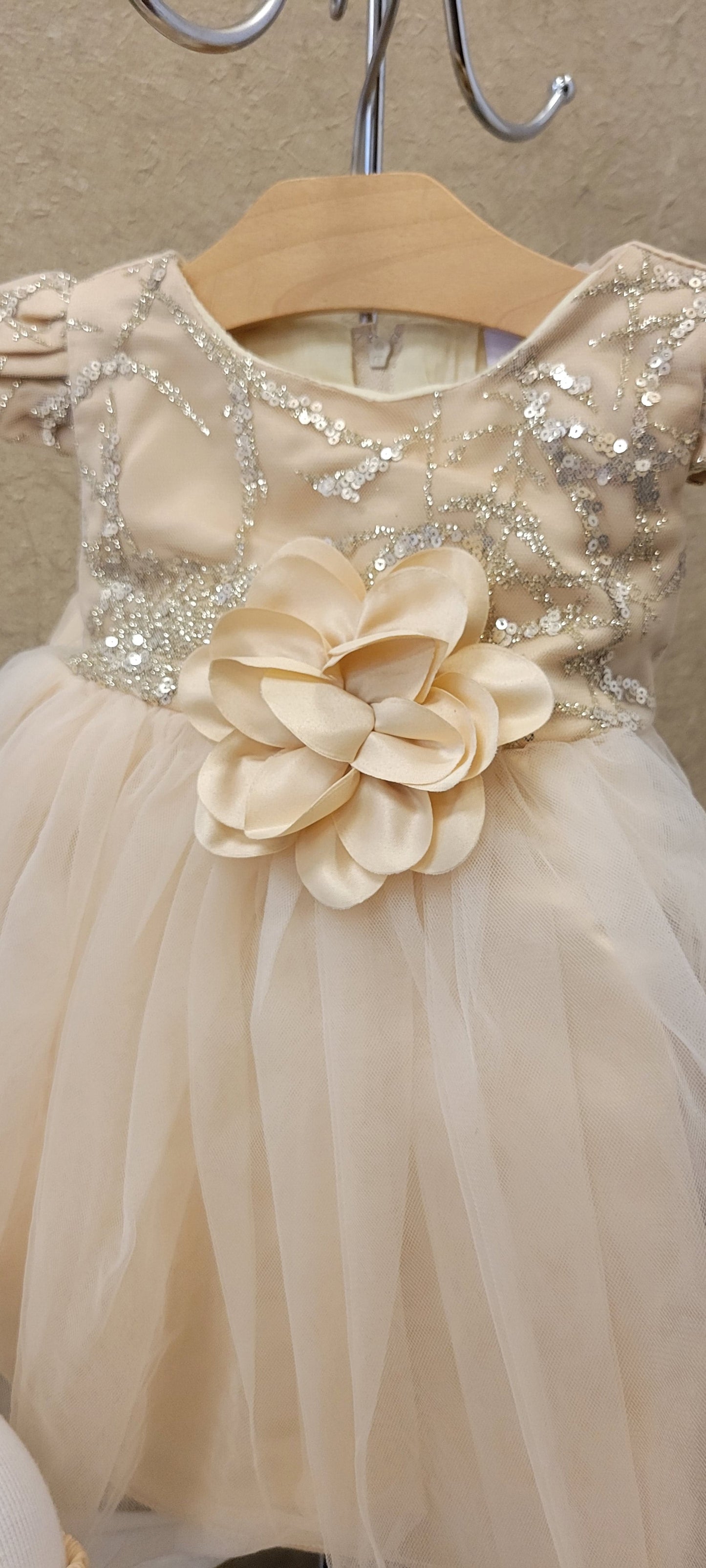 Gold and white Baby Dress