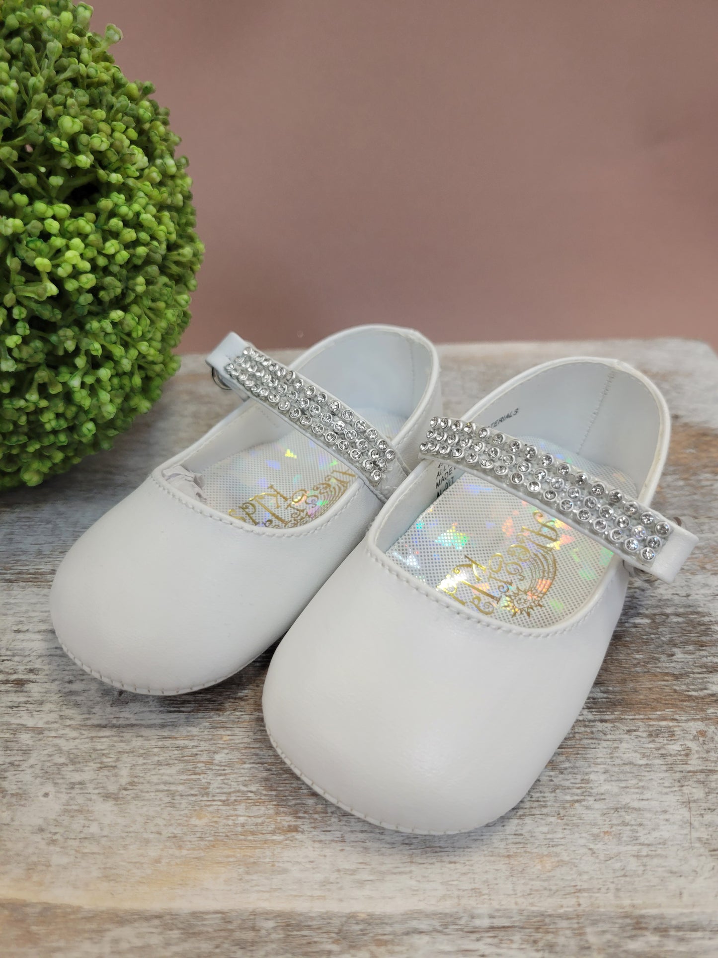 Baby Shoes, white, ivory, pearl