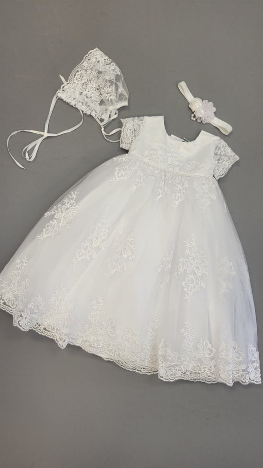 White Baptism/Christening Gown 2405