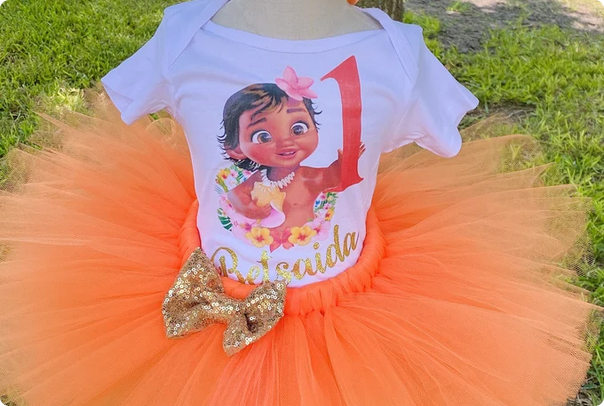 Moana birthday cheap tutu