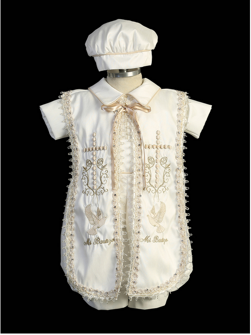 Ropon de Bautizo de Niño, Boy Christening Outfit 3747
