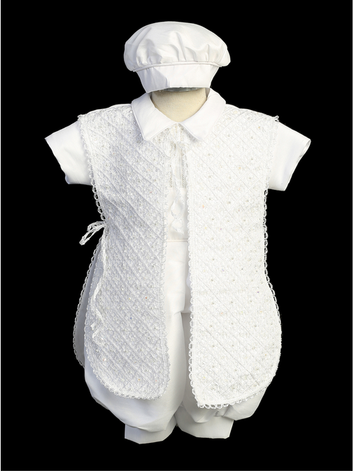 Ropon de Bautizo de Niño, Boy Christening Outfit 3741