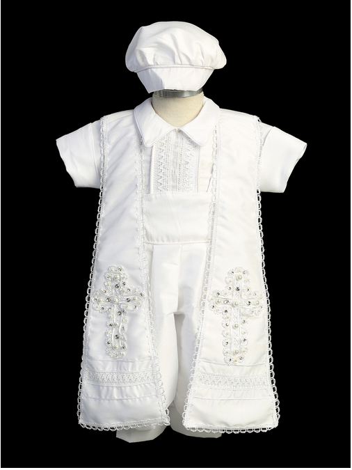 Ropon de Bautizo de Niño, Boy Christening Outfit 3740