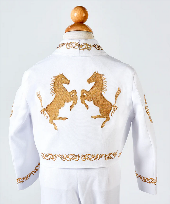 Traje de Charro con Sombrero Dorado