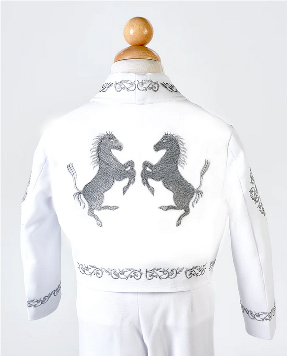 Traje de Charro con Sombrero Plata