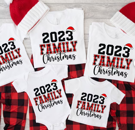 Family Christmas 2023, Christmas Shirts 2023 , Custom Name Christmas Shirt
