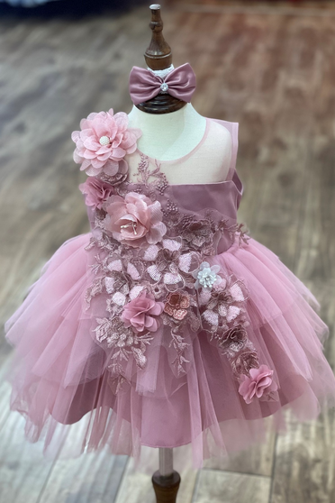 Mauve Baby Dress