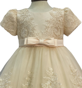 Cream Baby Dress