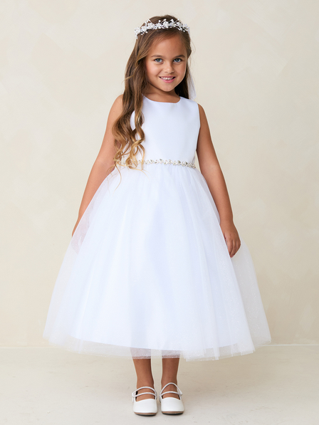 First Holy Communion Dress white 5888
