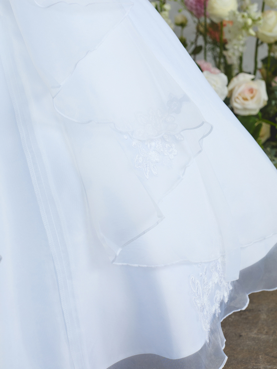 First Holy Communion Dress/vestido de primera comunion white 5904