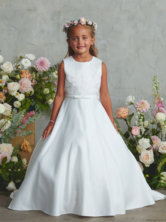 First Holy Communion Dress/vestido de primera comunion white 5915