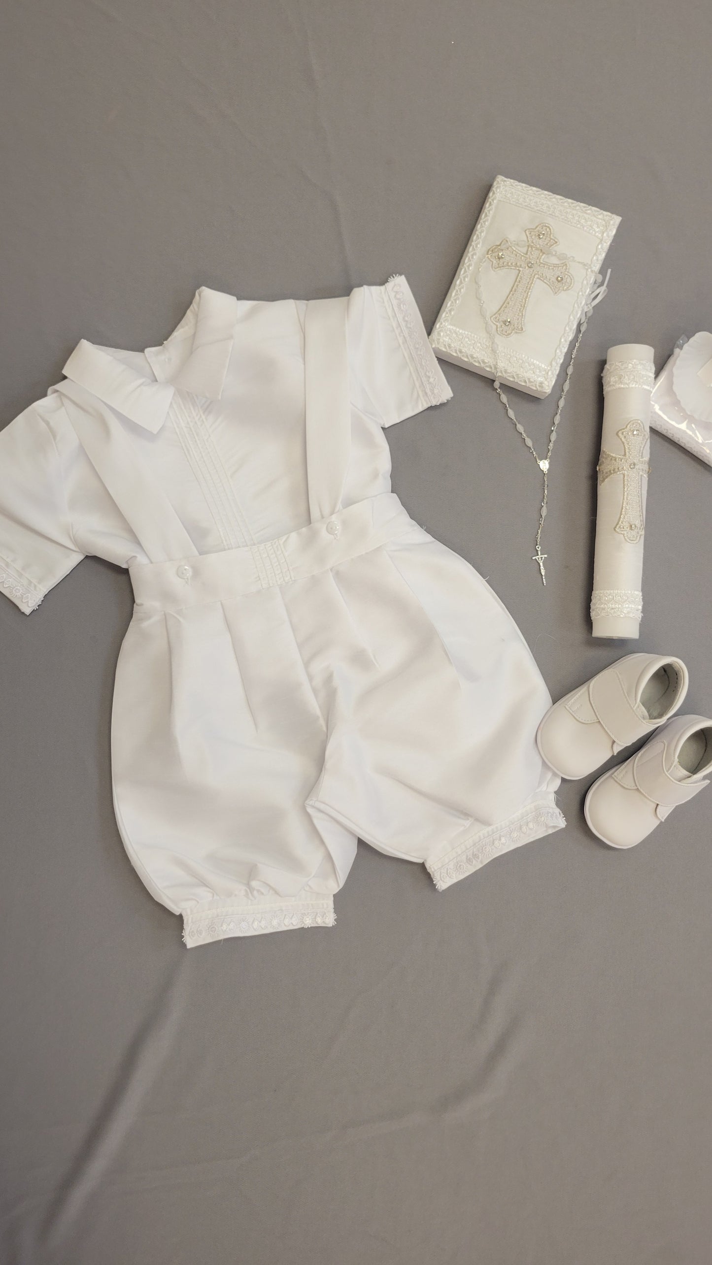 (Copy) Ropon de Bautizo de Niño, Boy Christening Outfit, candle set.