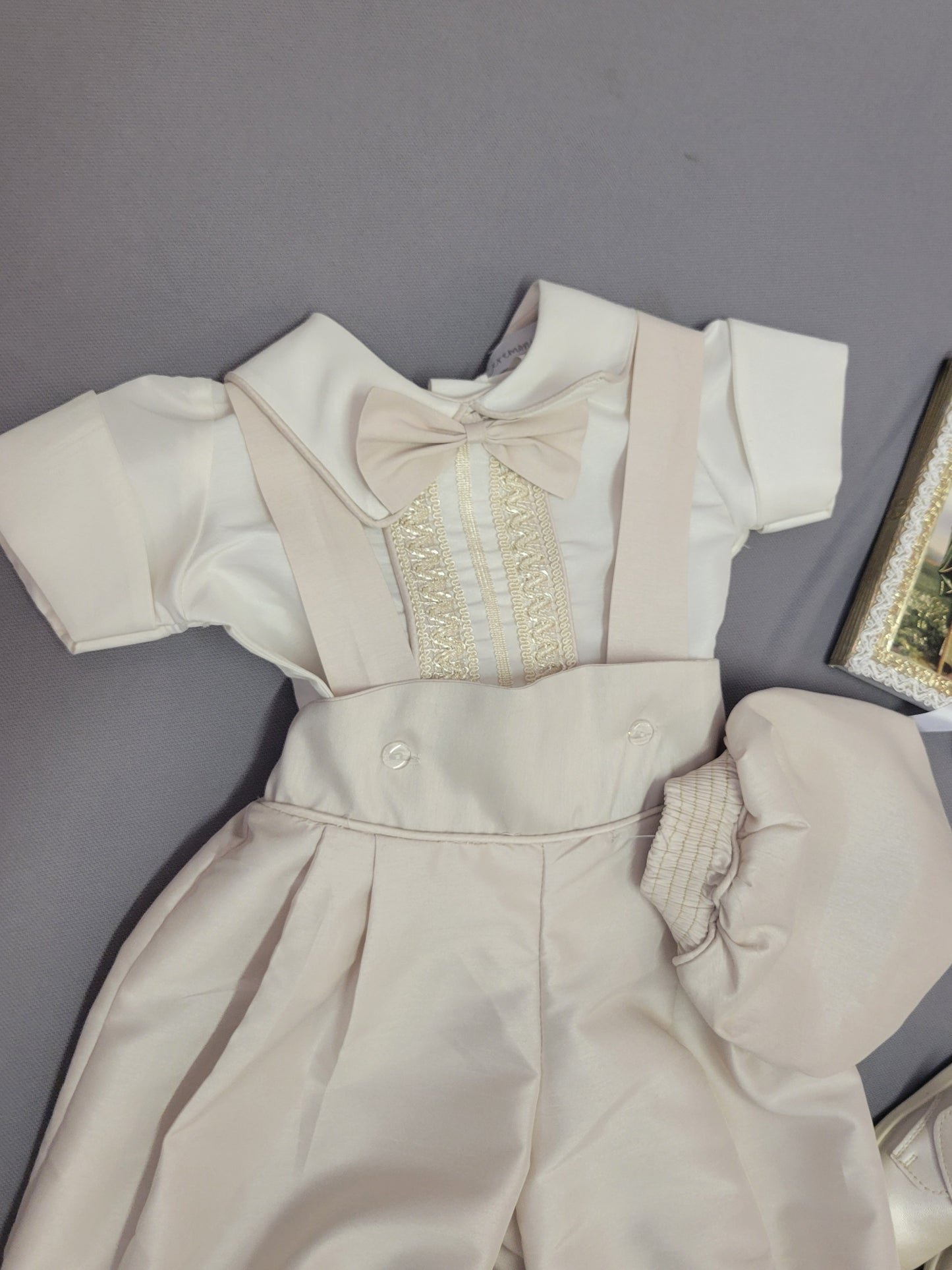 Paquete de Bautizo de Niño, Boy Christening Outfit, candle set. San Judas, Saint jude