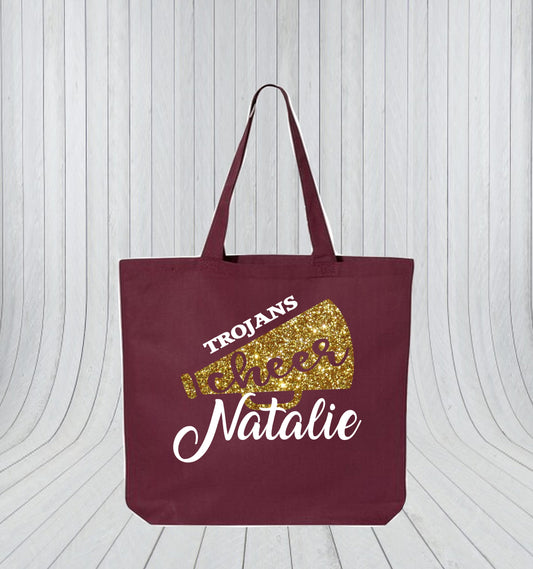TROJANS CHEER TOTE