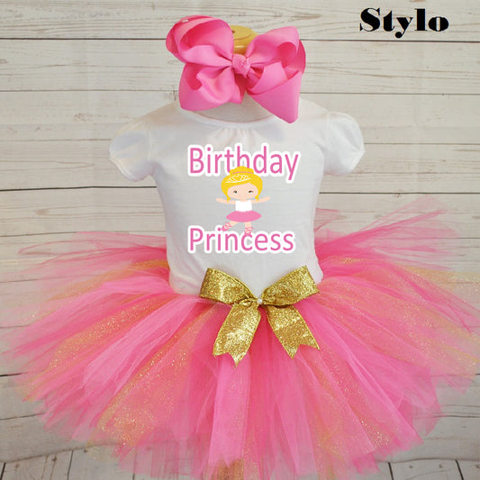 Birthday Princess Ballerina Tutu Outfit - STYLOBOUTIQUE