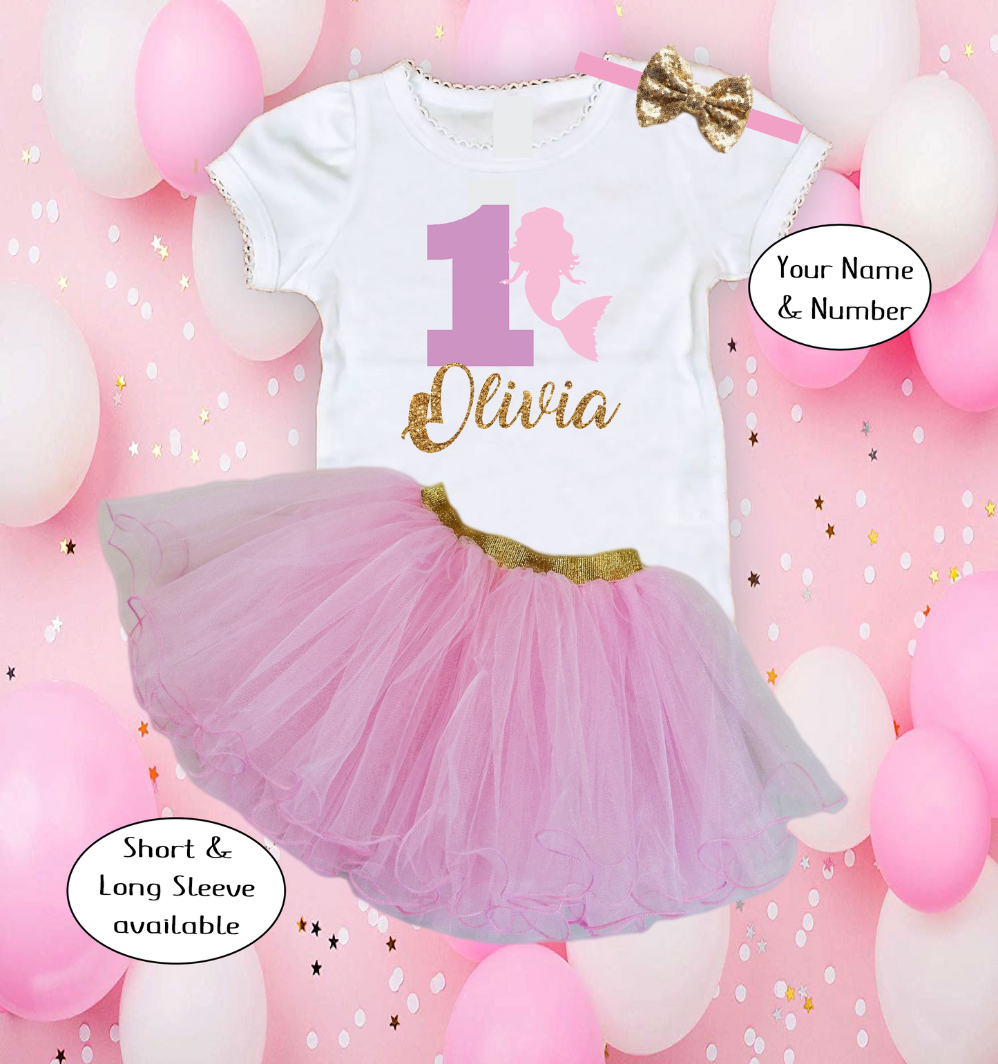Mermaid Birthday Tutu Outfit