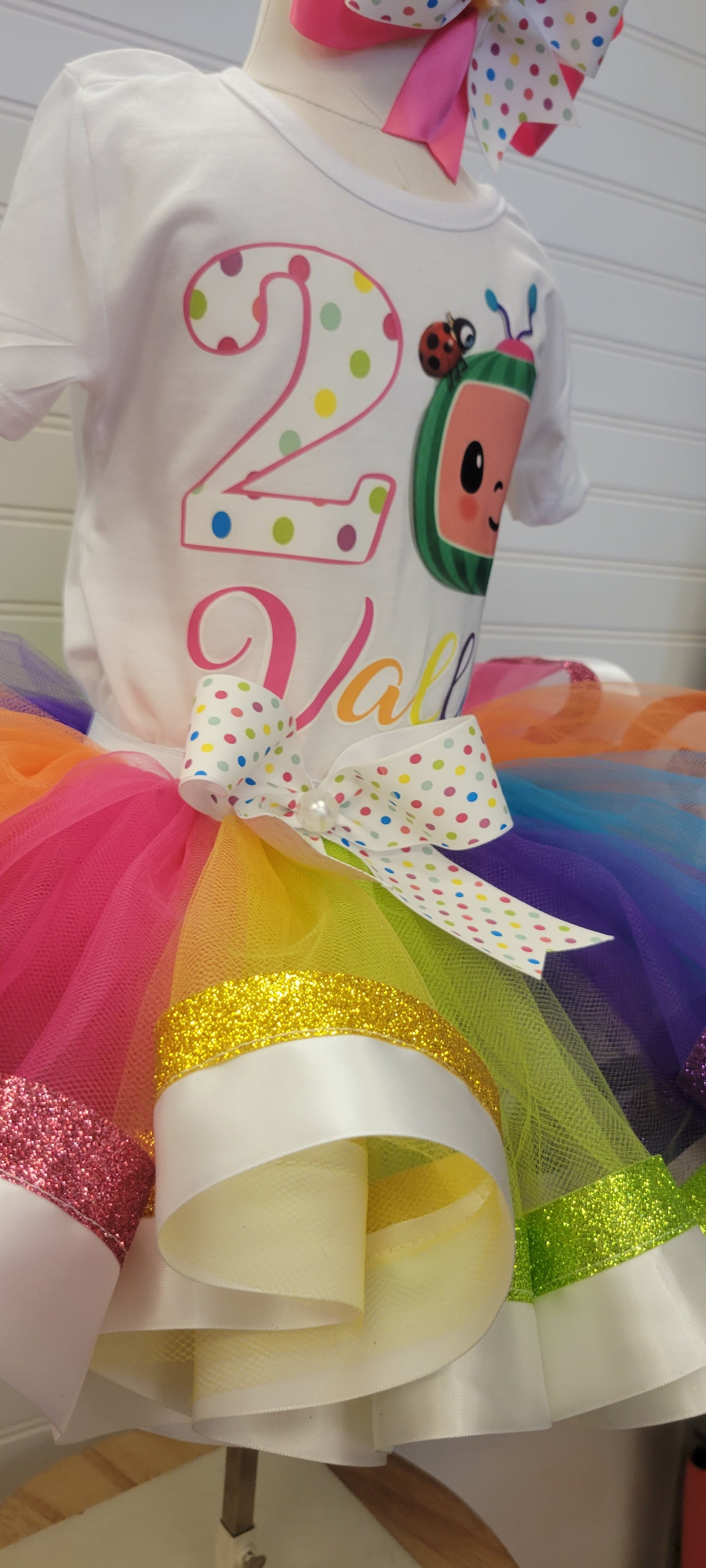 Personalized Tutu Outfit colorful