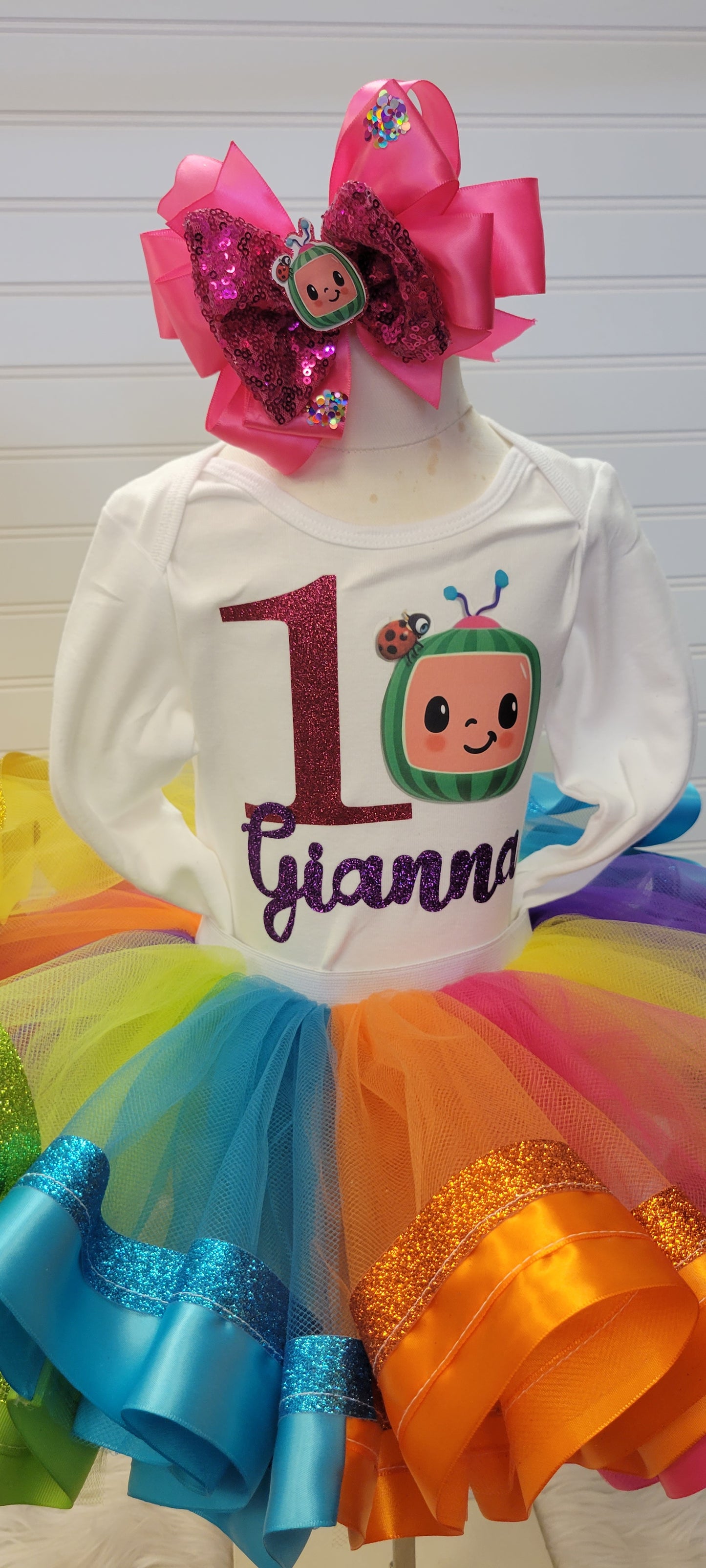 Colorfull watermelon Personalized Tutu Outfit