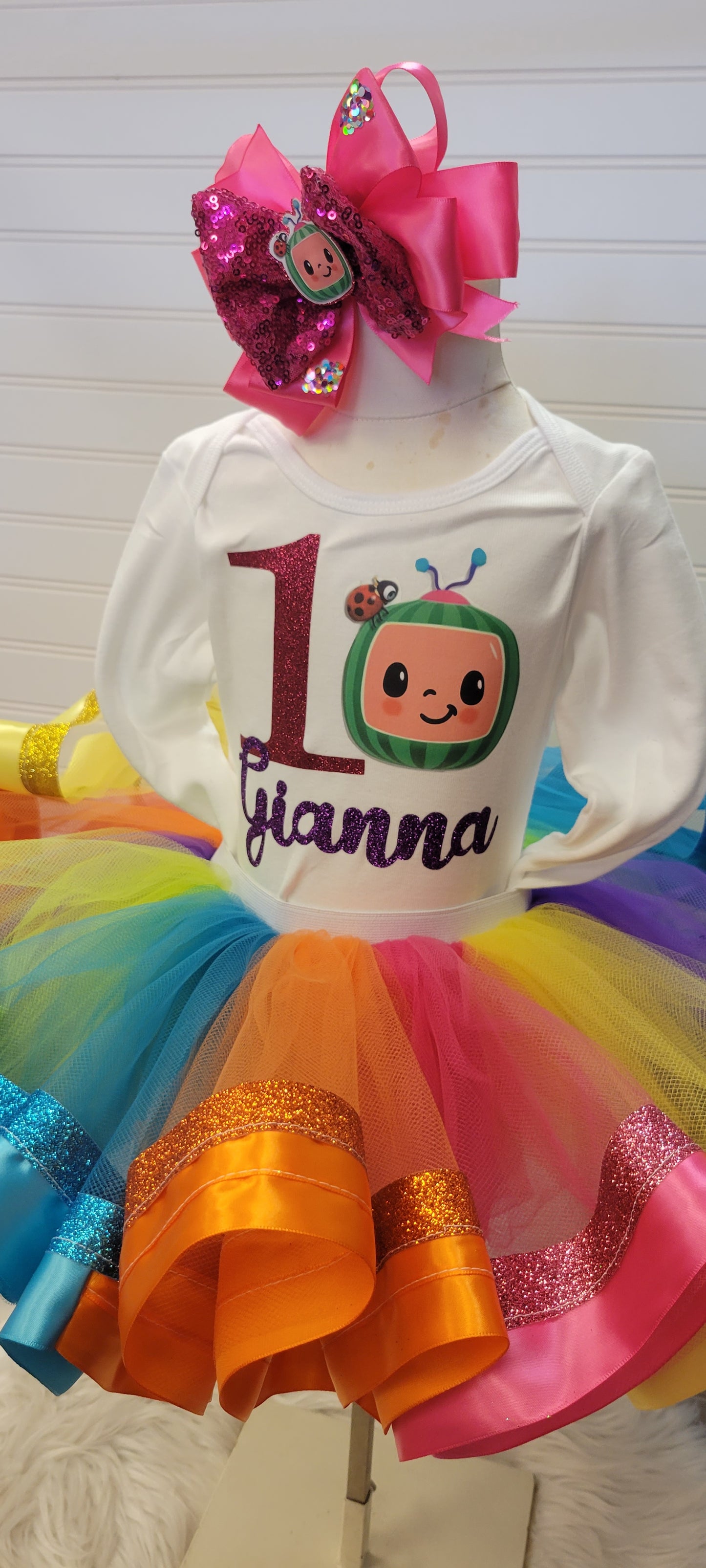 Colorfull watermelon Personalized Tutu Outfit