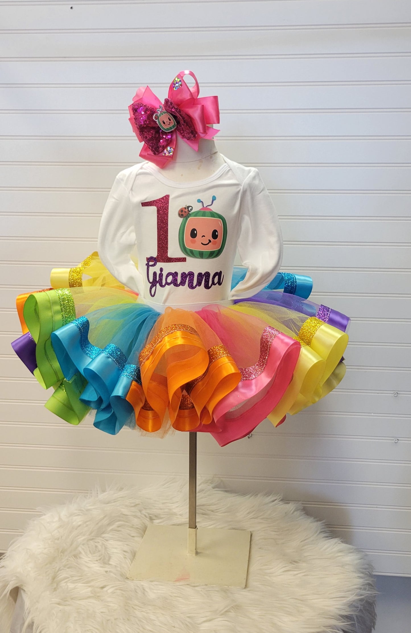 Colorfull watermelon Personalized Tutu Outfit