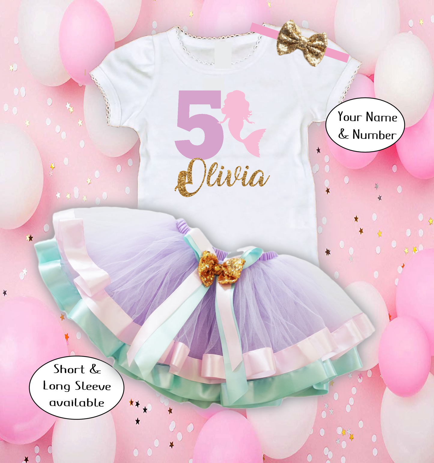 Mermaid Birthday Tutu Outfit