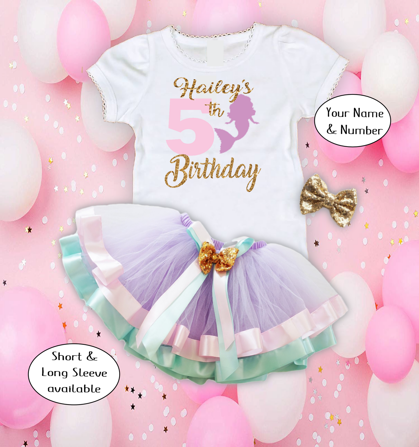 Mermaid Birthday Tutu Outfit