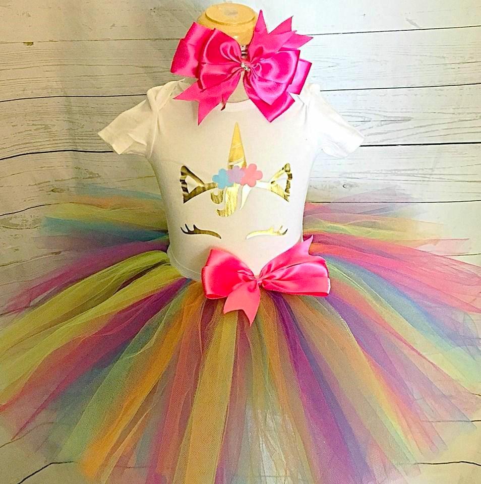 Colorful Unicorn Tutu Outfit - STYLOBOUTIQUE