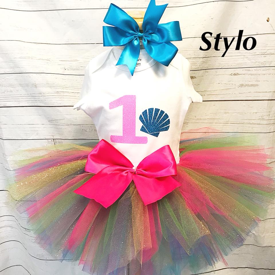 Mermaid birthday Tutu Outfit - STYLOBOUTIQUE