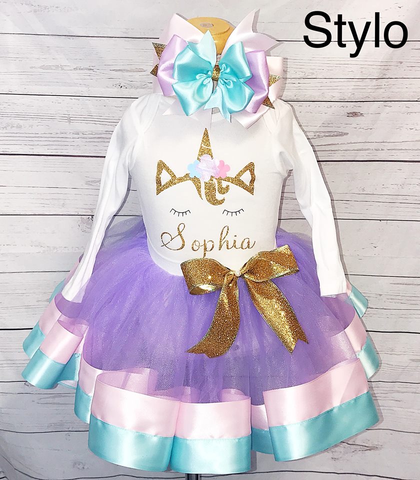 Unicorn Birthday Tutu Outfit - STYLOBOUTIQUE
