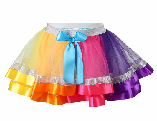 Colorful Ribbon Tutu Skirt
