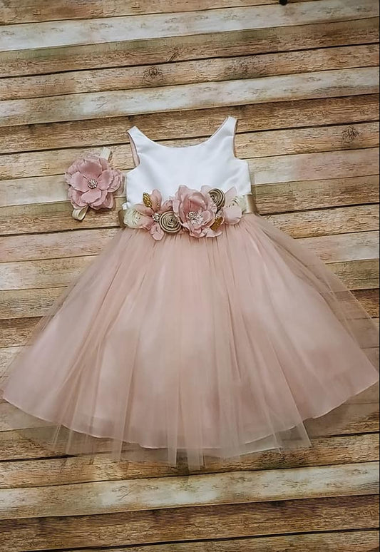 Blush Flower Girl Dress