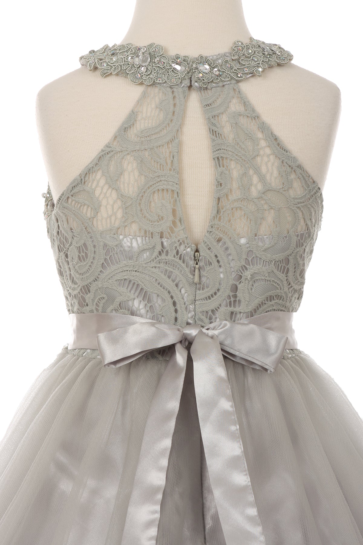 Silver Girl Dress,Girl Dress,Grey Dress, Silver Dress, Flower Girl, Wedding Flower Girl Dress, Silver Teen Dress