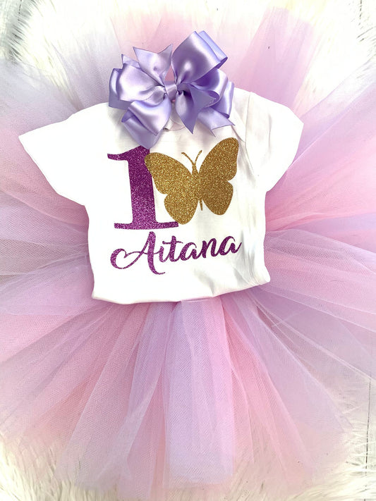 Butterfly tutu outfit for girl
