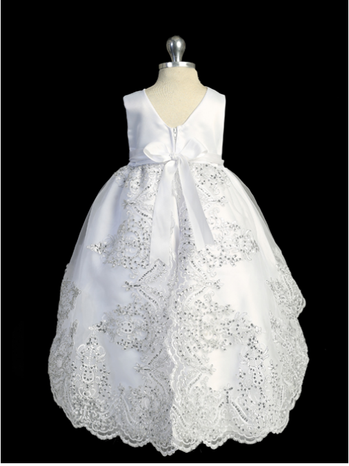 White Baptism/Christening Gown 2372tt