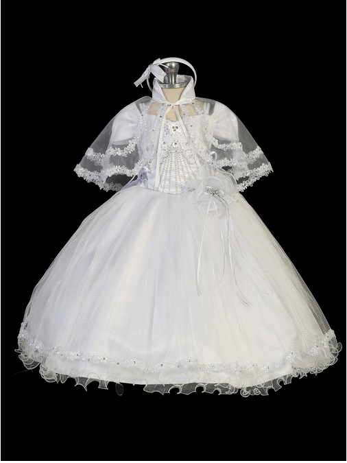 White Baptism/Christening Gown 2304