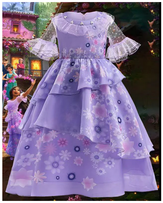 Encanto Inspored Isabela Madrigal Dress