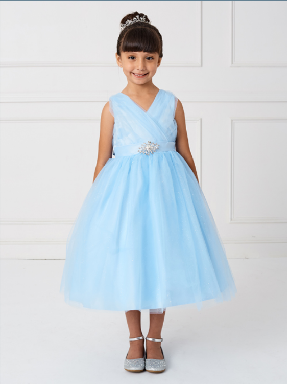 Sky Blue Girl Dress,Girl Dress, Sky Blue Dress, Flower Girl, Wedding Flower Girl Dress, party dress