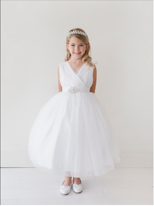 White Girl Dress,Girl Dress,White Dress, Flower Girl, Wedding Flower Girl Dress, party dress