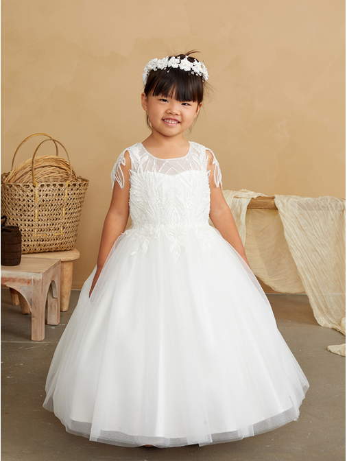 First Holy Communion Dress white 5839