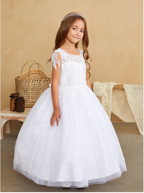 First Holy Communion Dress white 5839