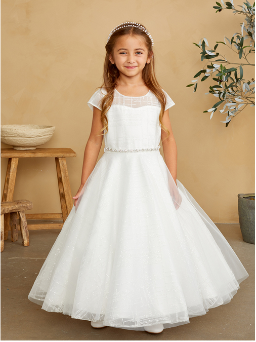 First Holy Communion Dress white 5844
