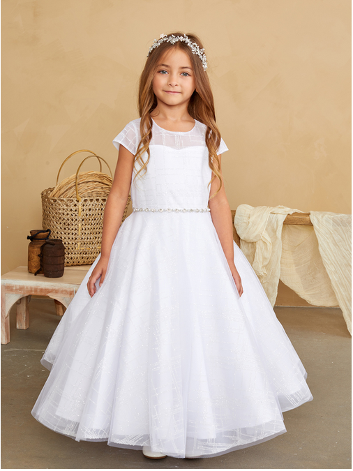 First Holy Communion Dress white 5844